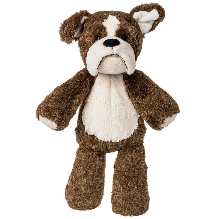 Cute Marshmallow Bradley Bulldog Plush Stuffed Animal Toy - Soft Huggable Dog Plushie for Kids, Gift for Dog Lovers, Nursery Decor & Cuddling Companion