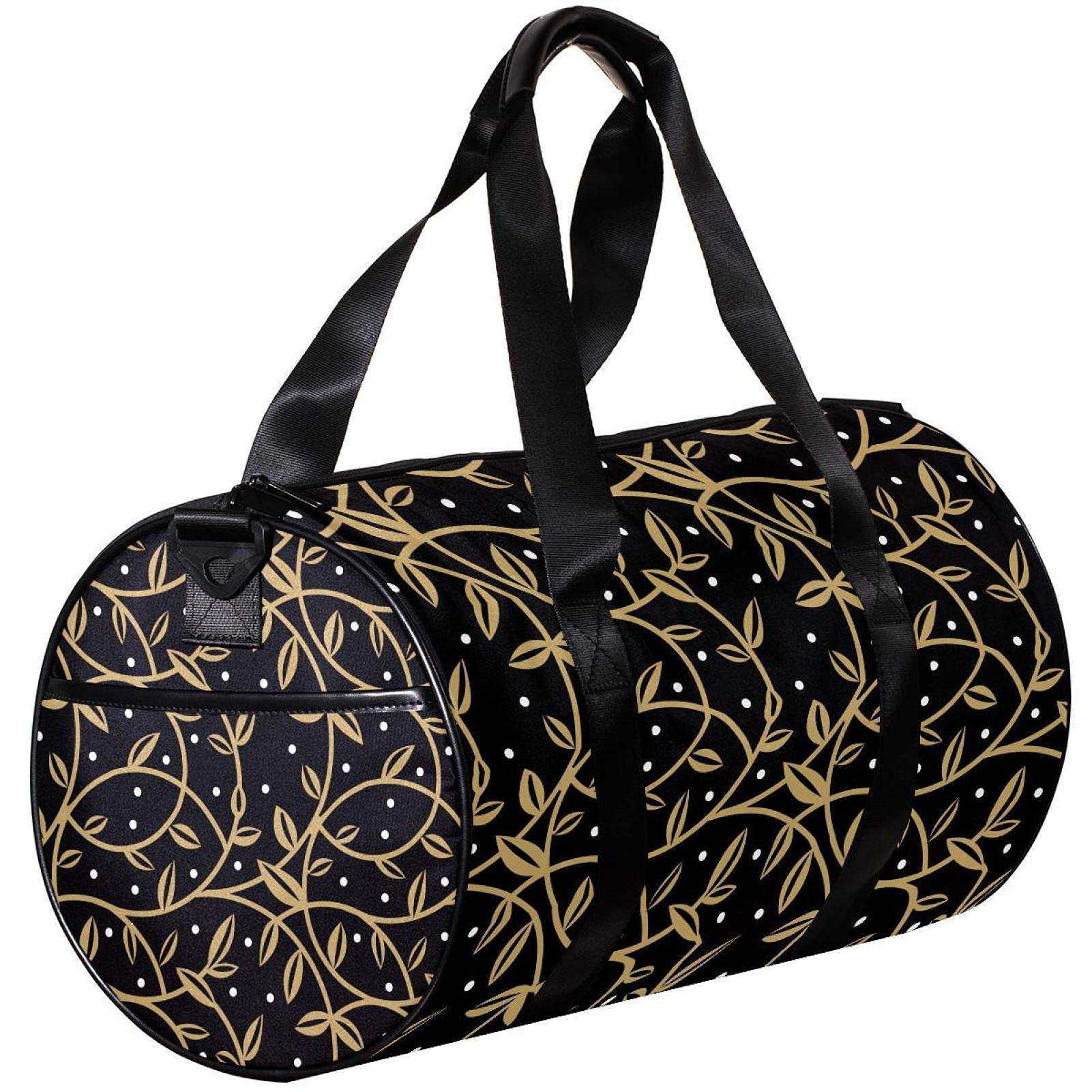 Stylish Floral Abstract Gym Duffle Bag for Women & Men - Large Sports Workout Bag with Multiple Pockets - Perfect for Gym, Travel, Yoga, and Fitness Training