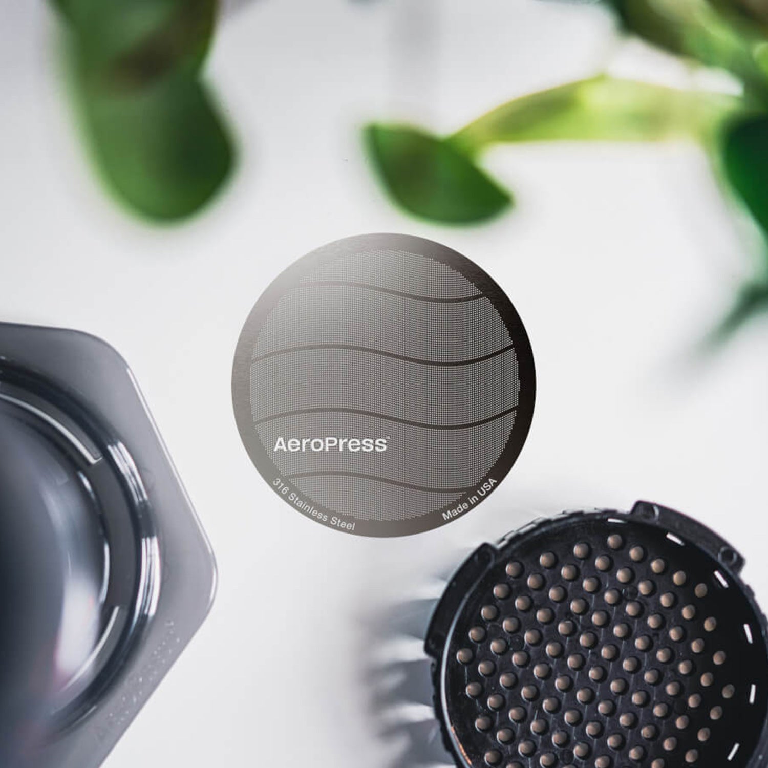 AeroPress Stainless Steel Reusable Coffee Filter - Durable & Eco-Friendly for Espresso, Cold Brew & Travel Camping Use