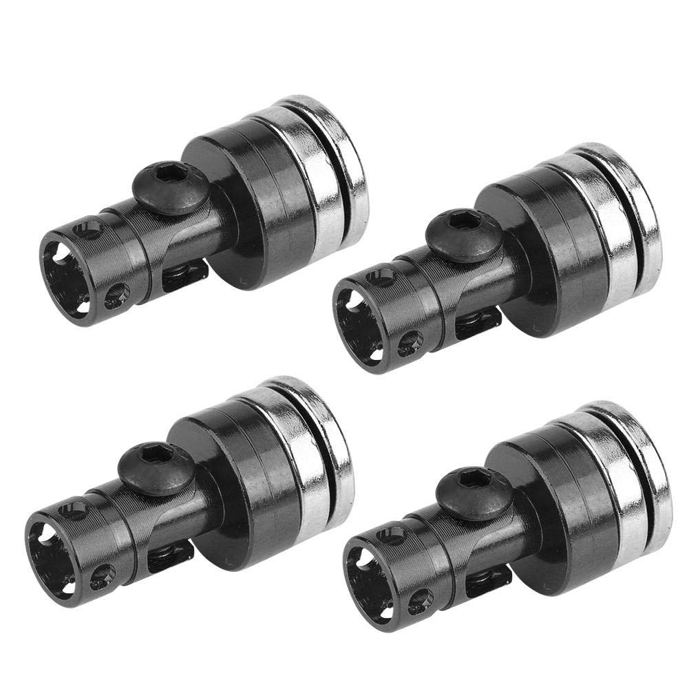 4Pcs Black RC Magnetic Body Post Mount for SCX10 4WD 1:10 Scale Model Cars - Stealth Design, Durable Vehicle Accessories - Perfect for Off-Road Crawling & RC Car Customization