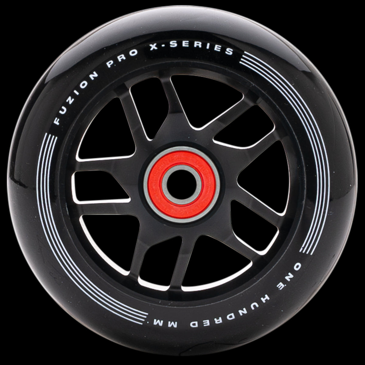 Fuzion X 5 Wheels 100mm - High Performance Skateboard Wheels for Cruising & Street Skating - Perfect for Smooth Rides & Tricks