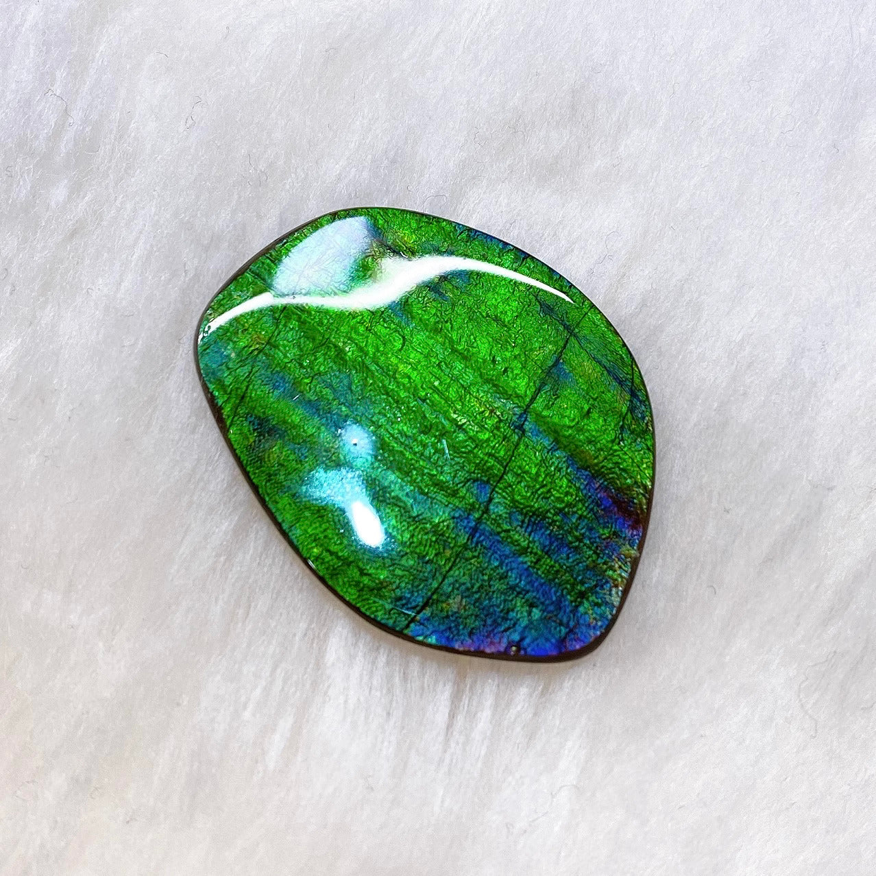 Natural Freeform Ammolite Gemstone FNA22203 - Unique Jewelry Making, Healing Crystals & Spiritual Decor