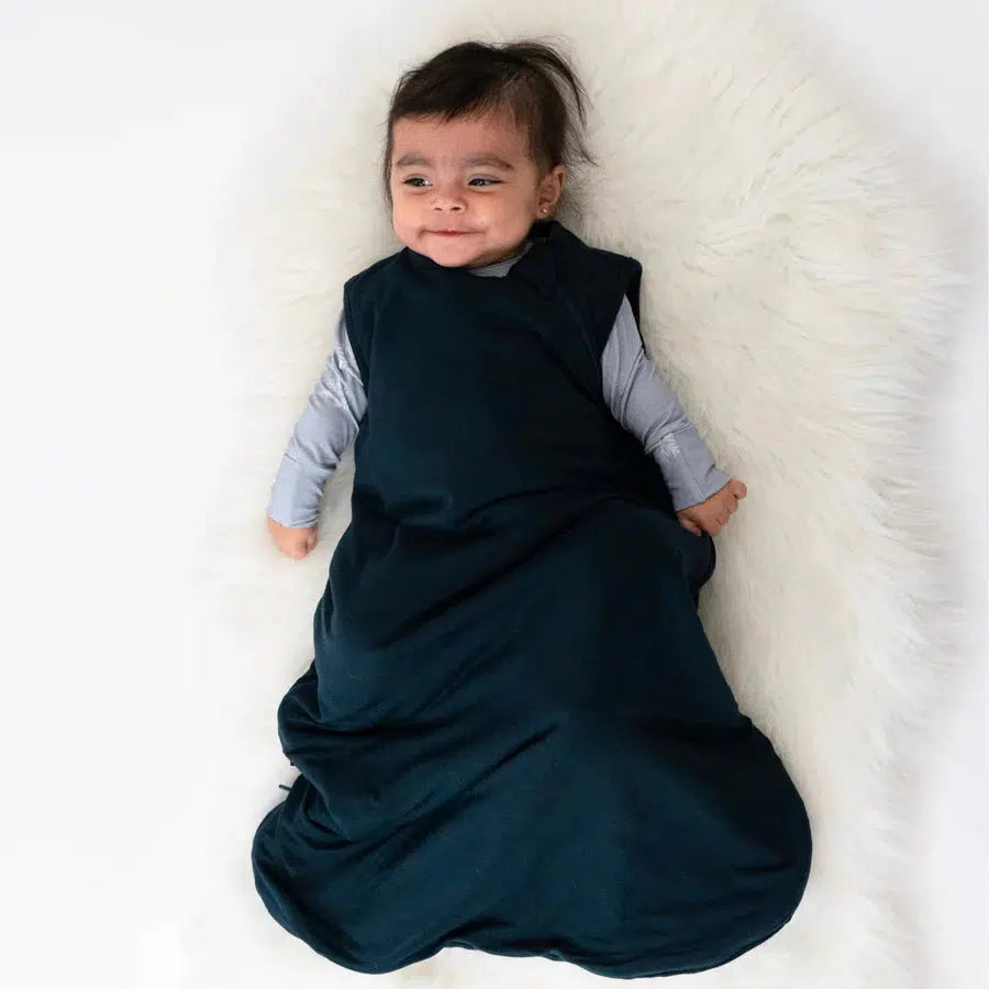 Belan.J Bamboo Sleep Sack 2.5 TOG Midnight - Breathable Baby Sleeping Bag for Newborns & Infants - Perfect for Cool Weather & Nursery Naptime