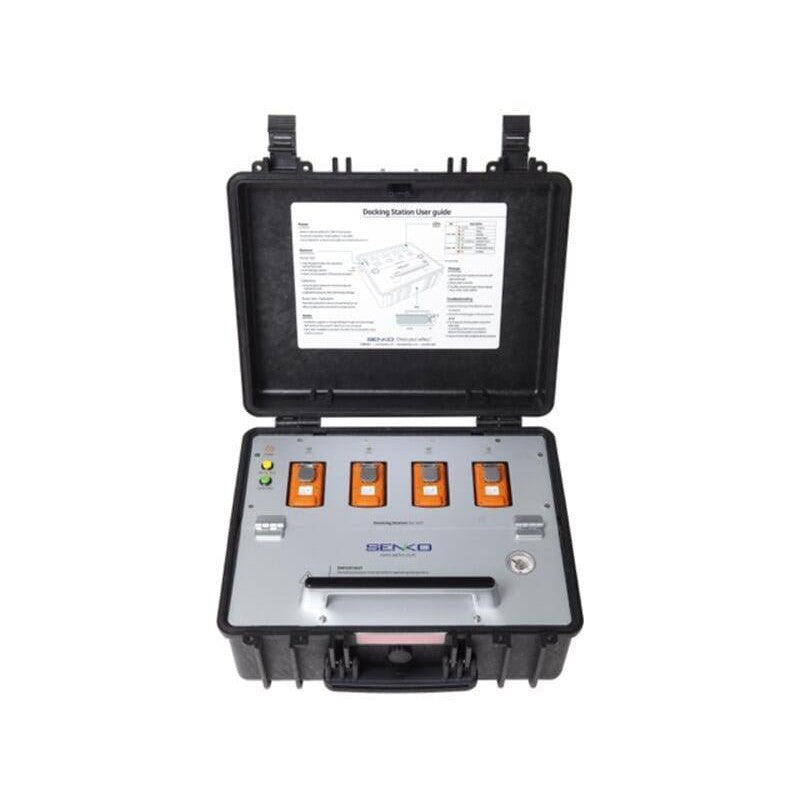 Senko SGT Docking Station Version II - 4-Port Charger & Calibration Station for SGT Single Gas Detectors | Bump Testing Equipment for Workplace Safety & Industrial Gas Monitoring