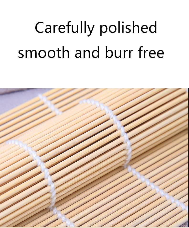 2 Pack Bamboo Sushi Rolling Mat - Premium Sushi Maker Kit with Sushi Bazooka (9.5
