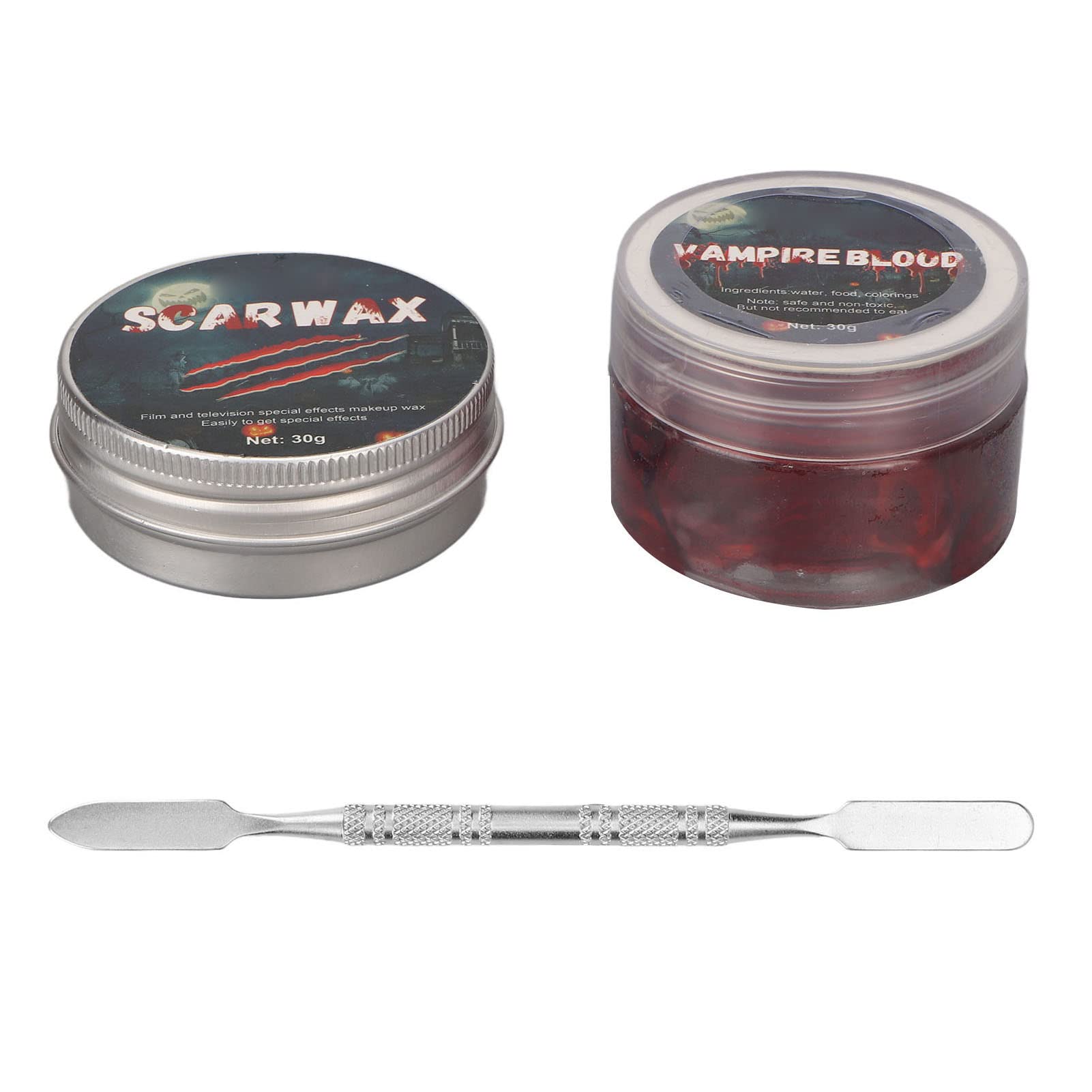 Professional SFX Makeup Kit for Halloween & Cosplay - Special Effects Makeup Set with Scraper Tool - Perfect for Horror Movies, Theater Performances, and Costume Parties