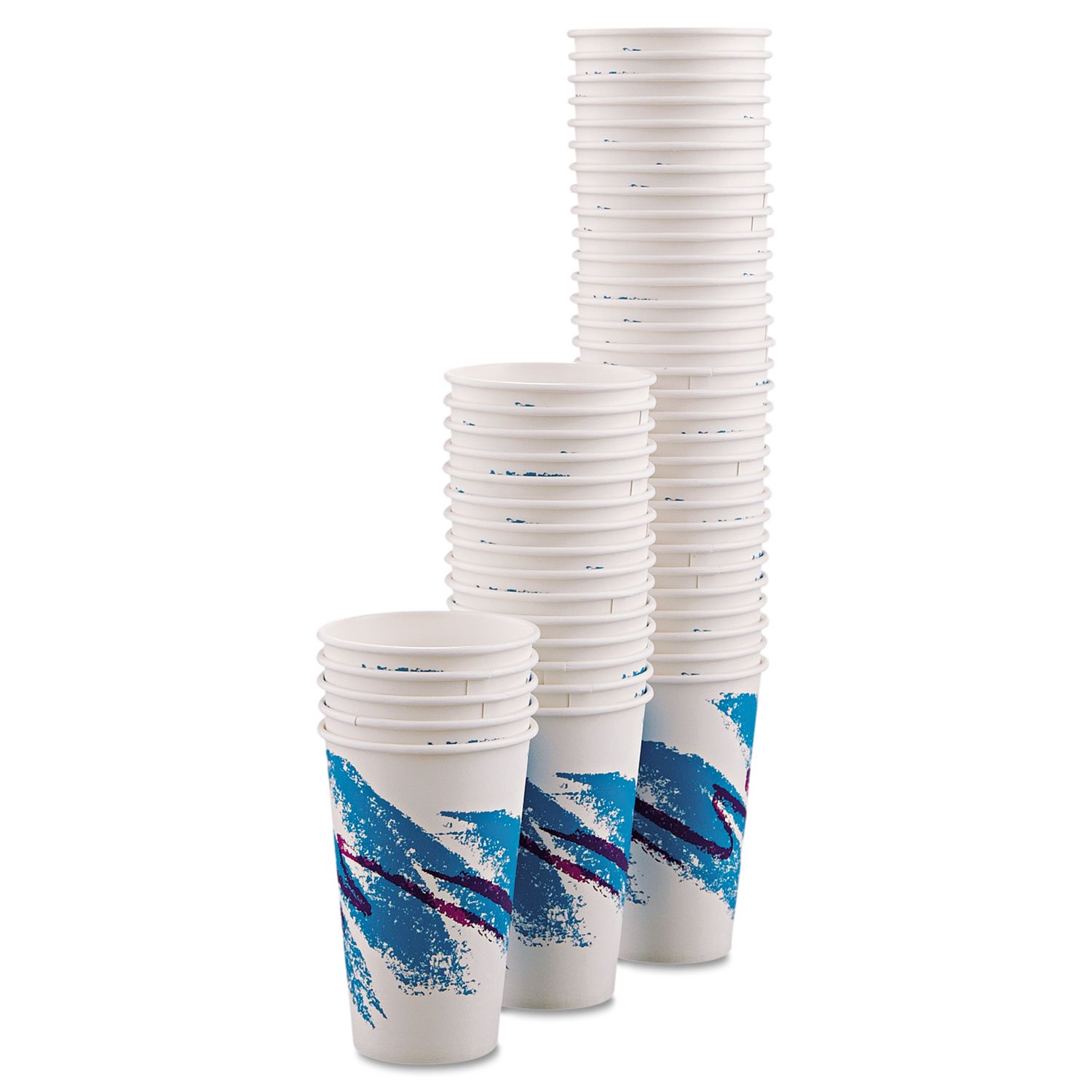 Jazz 16 oz. Disposable Hot Paper Cups - 1000 Pack | Bulk Coffee Cups for Office, Restaurants & Catering | Eco-Friendly Takeout Cups for Hot Beverages