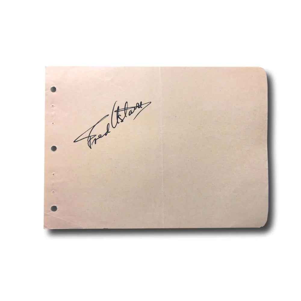 Fred Astaire Hand Signed Album Page Cut with JSA COA - Authentic Autograph of Ginger Rogers Co-Star - Perfect for Collectors, Memorabilia Displays & Vintage Hollywood Fans