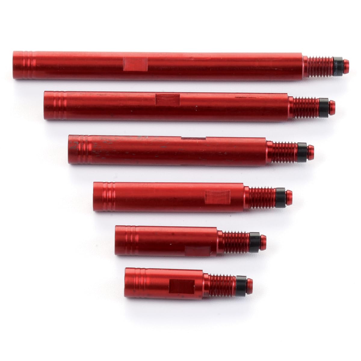 Miche Valve Extenders - High Performance Bicycle Tire Valve Extenders for Road & Mountain Bikes (Red) - Perfect for Tubeless Tires & Deep Rim Wheels