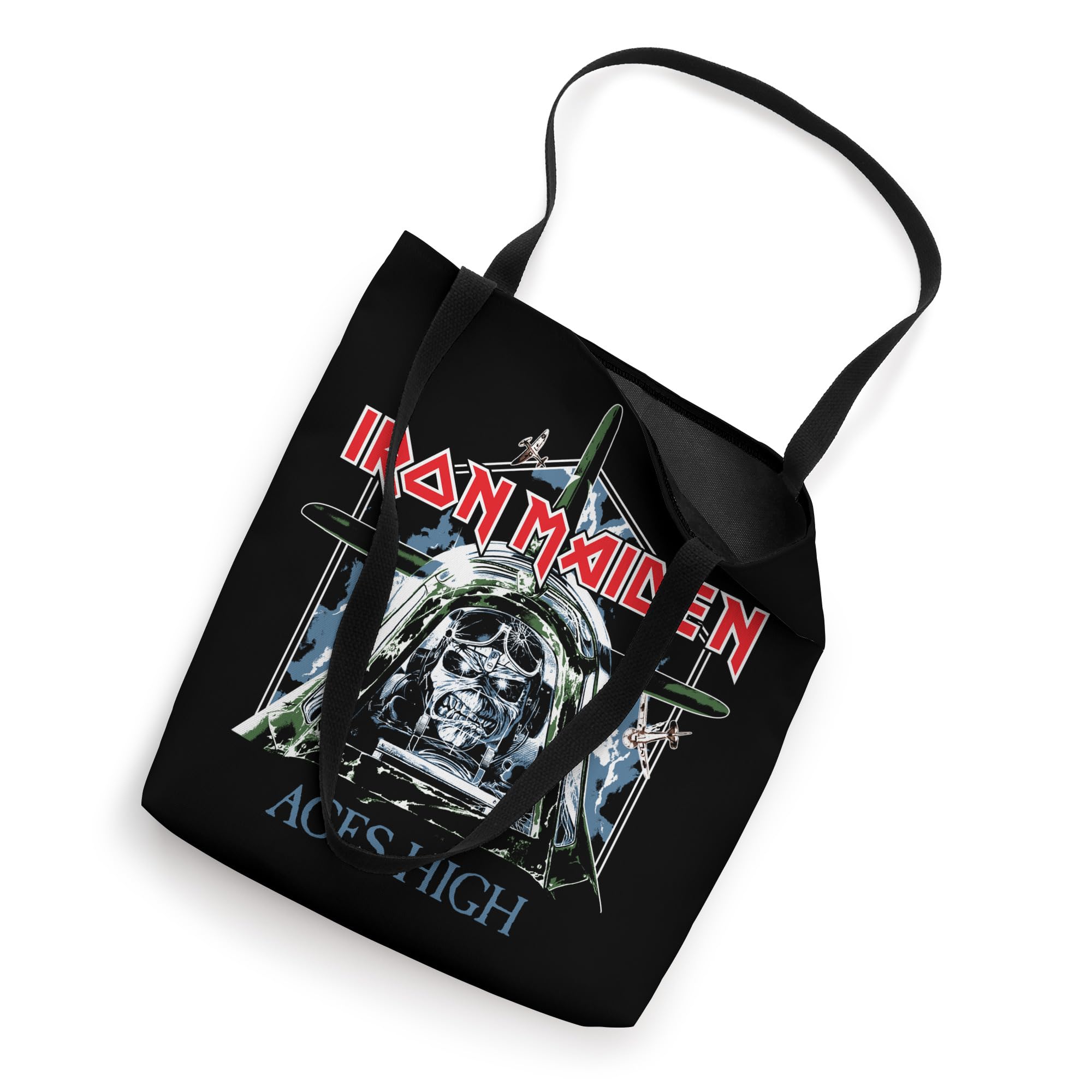 Iron Maiden Aces High Tote Bag - Heavy Metal Band Merchandise & Collectible Gift for Fans | Perfect for Concerts, Shopping & Everyday Use