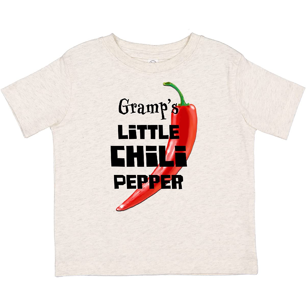 Inktastic Gramp's Little Chili Pepper Toddler T-Shirt - Cute Baby Boy Clothes for Grandparents Day, Family Reunions & Photo Shoots