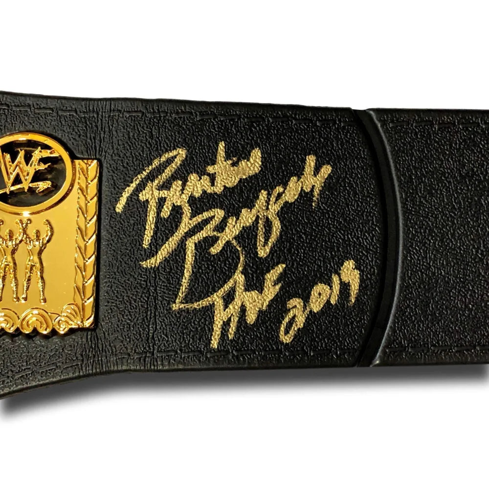 Greg Valentine & Brutus Beefcake Dual Signed WWE Championship Replica Belt - PSA/DNA Certified COA - WWF Wrestling Collectible for Display & Fan Memorabilia