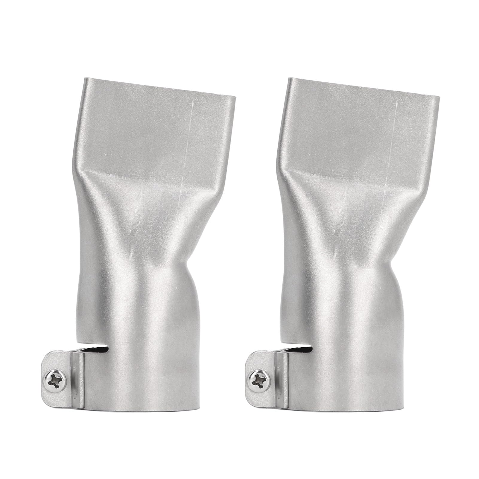 2Pcs 40mm Stainless Steel Flat Wide Mouth Welding Nozzle - Heat Resistant Heat Gun Tip for PP, PVC & Plastic Sheets - Perfect for DIY Repairs, Plastic Welding & Craft Projects