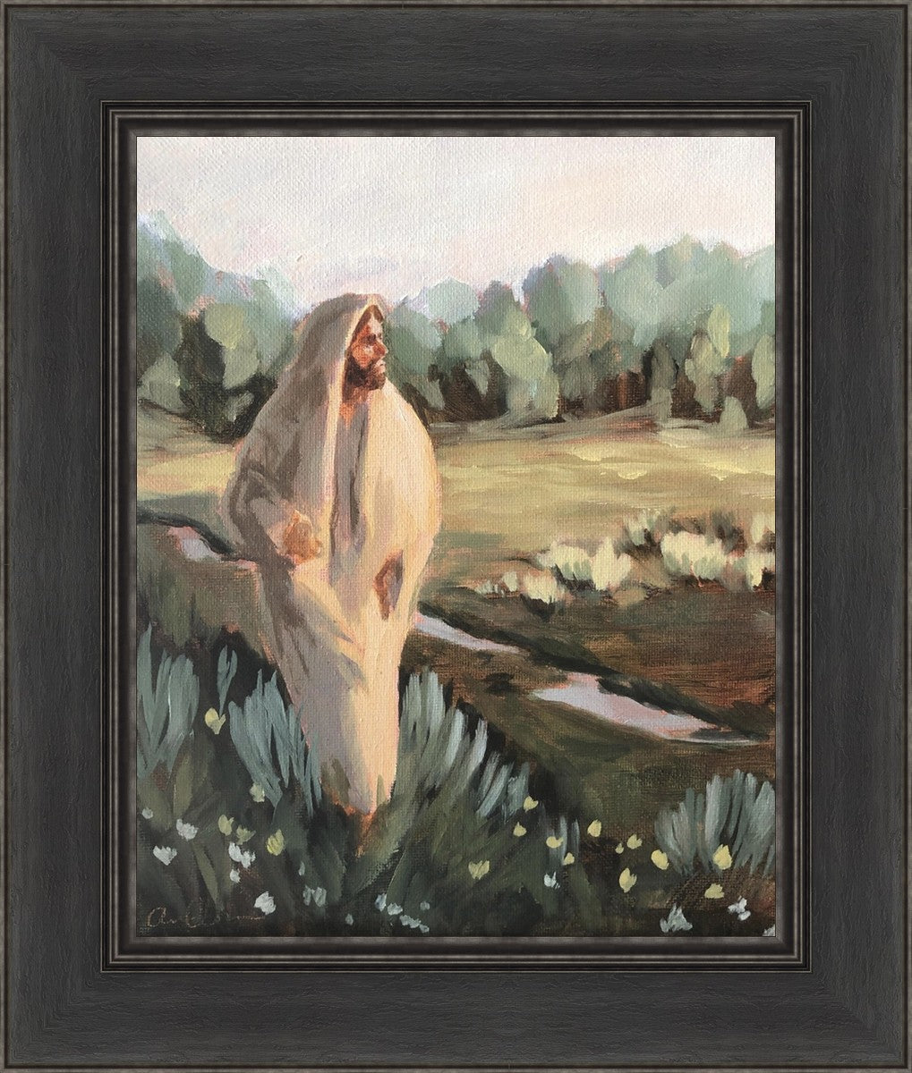Be Thou Humble by Amber Whitworth - Inspirational Christian Wall Art for Home & Office Decor - Perfect for Living Room, Bedroom, or Gift