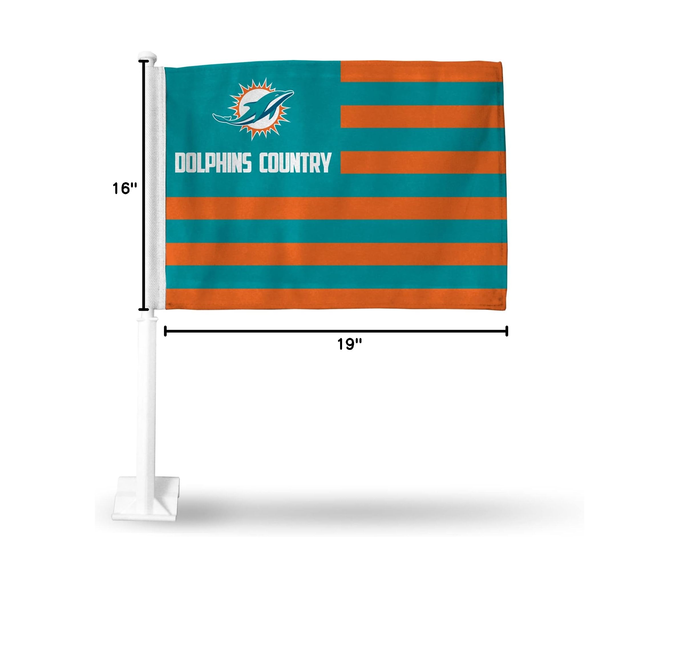 NFL Double-Sided Car Flag by Rico Industries - Premium Team Spirit Car Accessory for Game Day Tailgating & Road Trips