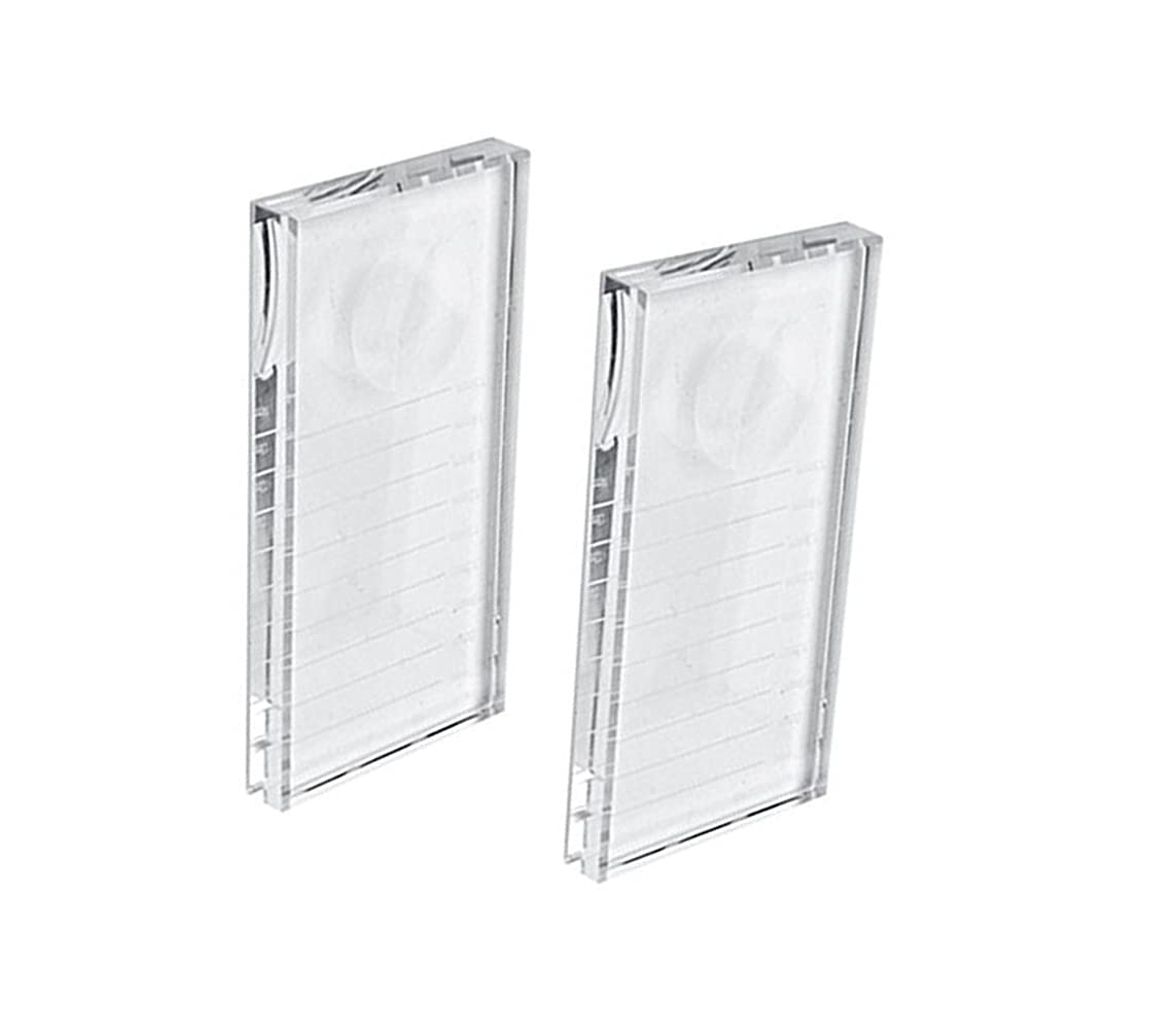 Premium Eyelash Extension Glass Lash Holder Palette - 2 Pack, Professional Lash Tile & Strip Lash Organizer for Eyelash Artists, Salon Supplies & Extension Tools | Perfect for Lash Application, Storage & Travel