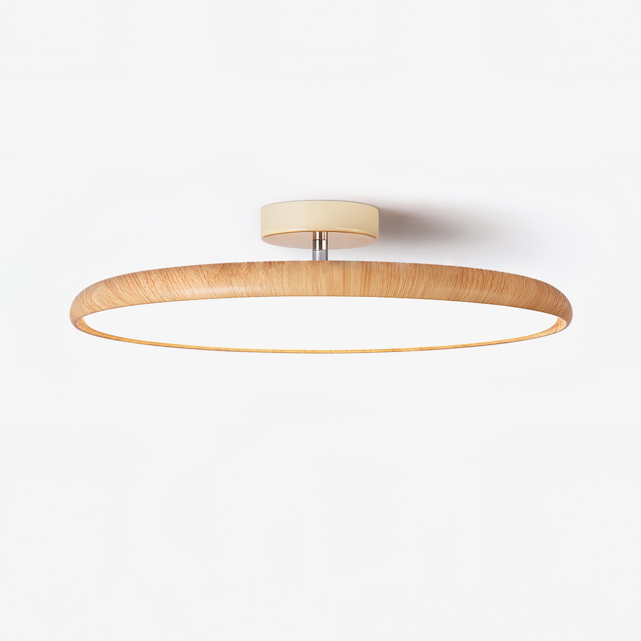 Lola Wood Grain Adjustable Ceiling Lamp - Modern Dimmable Hanging Light Fixture for Living Room, Bedroom & Dining Room