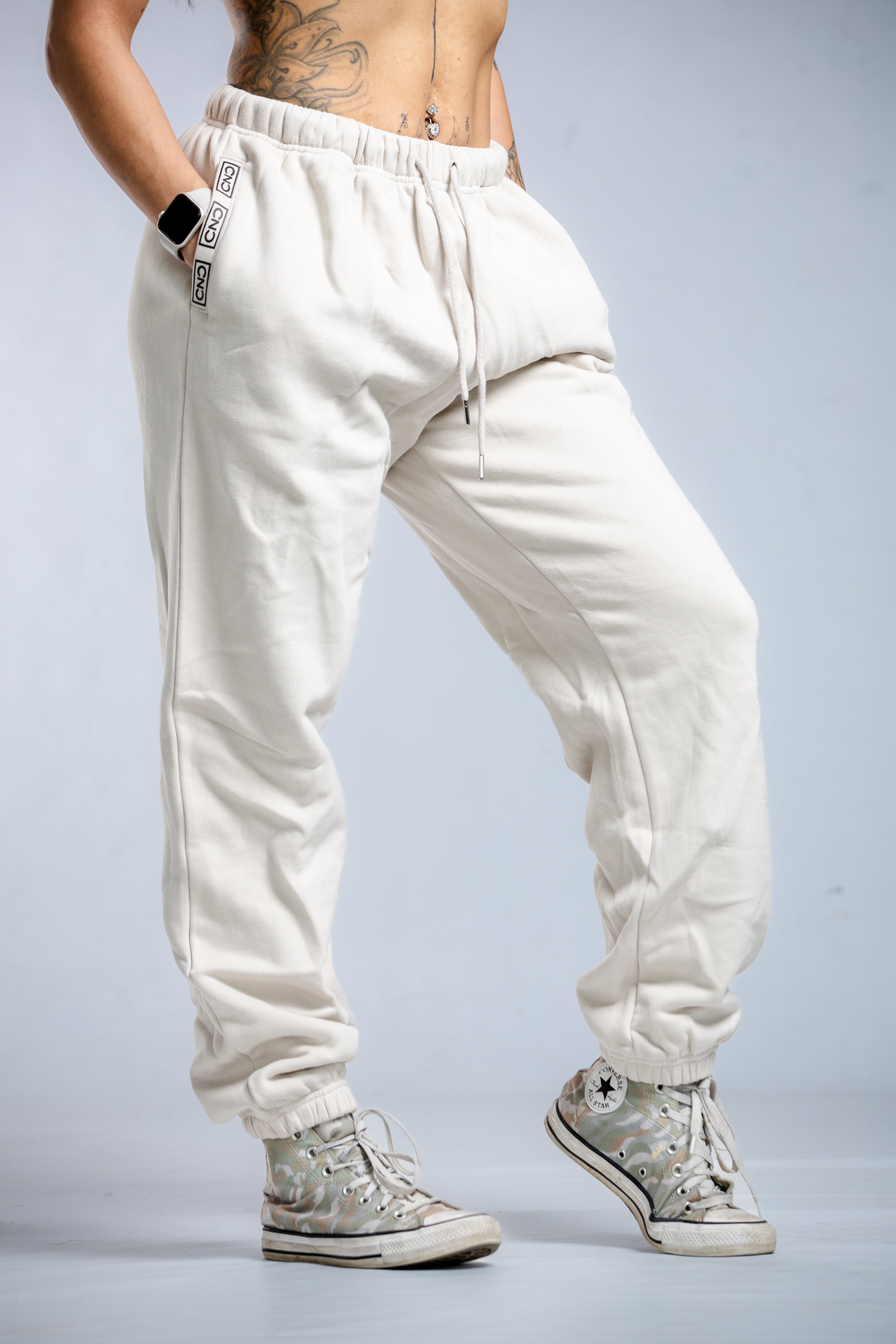 Comfortable Boyfriend Sweatpants for Women | Soft Lounge Pants in Desert Sand Color | Perfect for Relaxing at Home, Yoga, and Casual Outfits