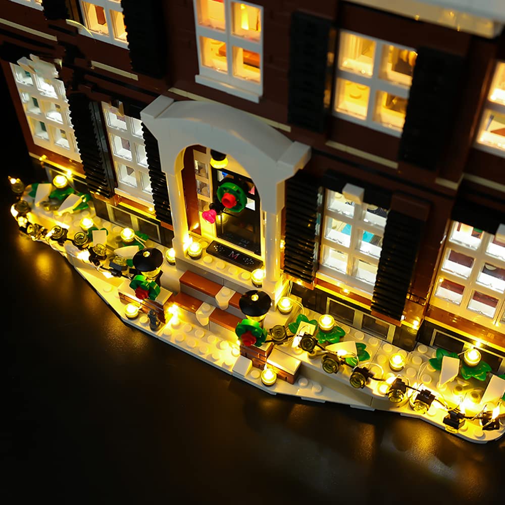 LED Light Kit with Remote Control & Sound for Lego 21330 Home Alone Building Set - DIY Lighting Decoration for Christmas Displays & Holiday Home Decor