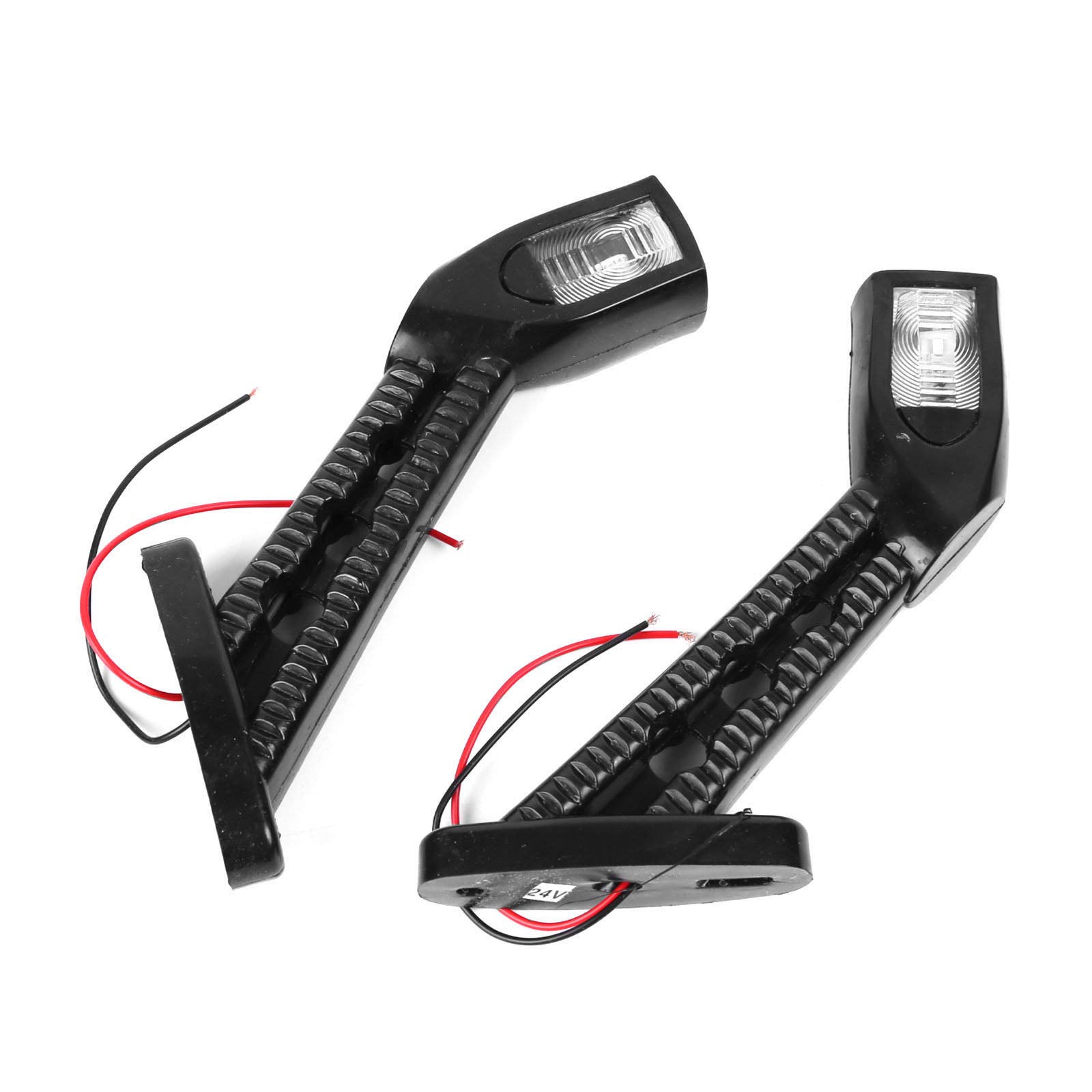 MACHSWON 2PCS 12V LED Side Marker Lights - Waterproof & Shockproof Trailer Truck Indicator Lamps for 12V/24V Vehicles | Perfect for Semi Trailers, RVs & Commercial Trucks