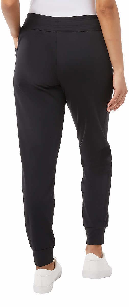 32 Degrees Heat Women's Midweight Tech Commuter Jogger Pants - Soft Thermal Fleece Lined, Moisture Wicking & Stretchable for Winter Running, Yoga, Travel & Lounge Wear