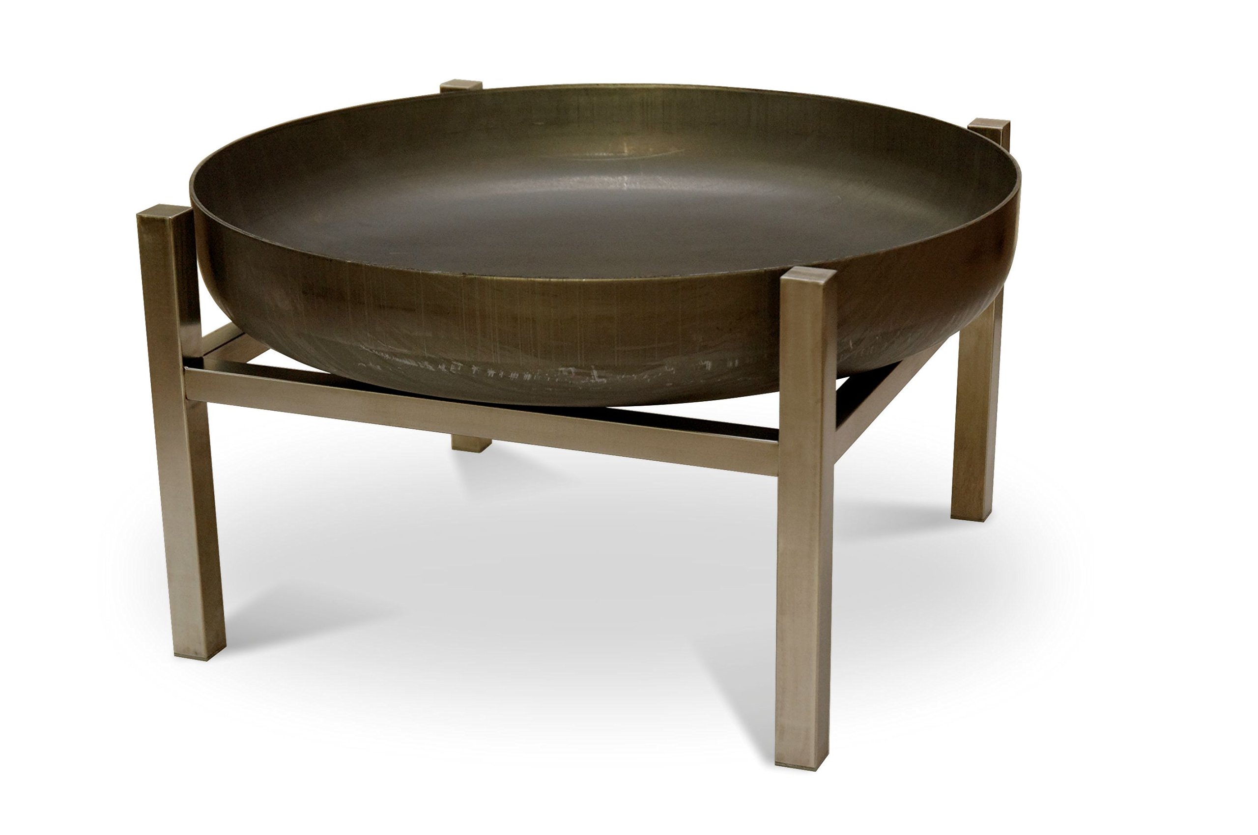 Curonian Parnidis Solid Steel Tall Fire Pit - Outdoor Camping, Backyard Bonfire, Patio Heating - Durable & Rust-Resistant