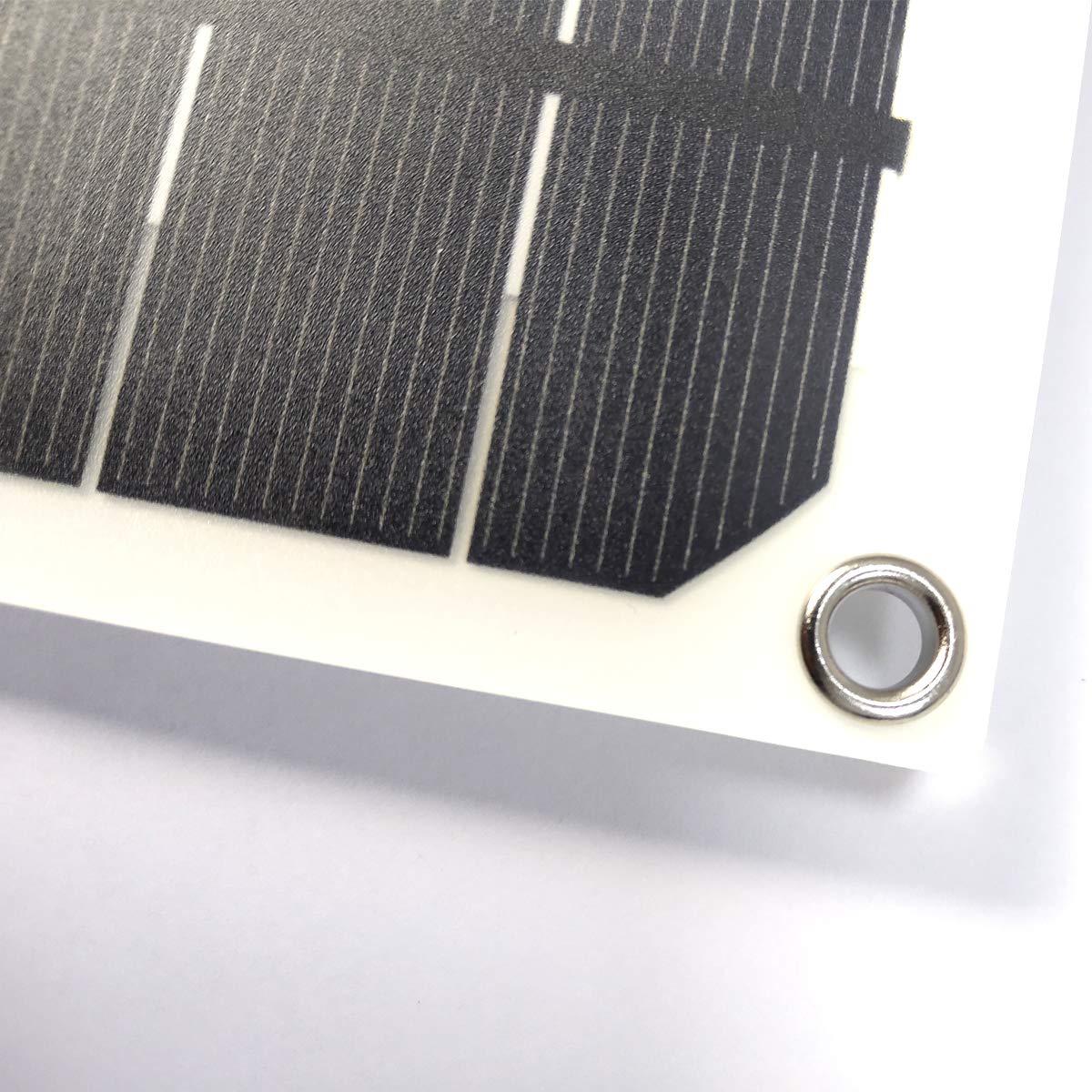 10W Flexible Solar Panel Car Battery Charger - Portable 10 Watt Solar Trickle Maintainer with Carabiner & Suction Cups for RV, Boat, Truck, Trailer, Motorcycle - Perfect for Off-Grid Power & Outdoor Adventures