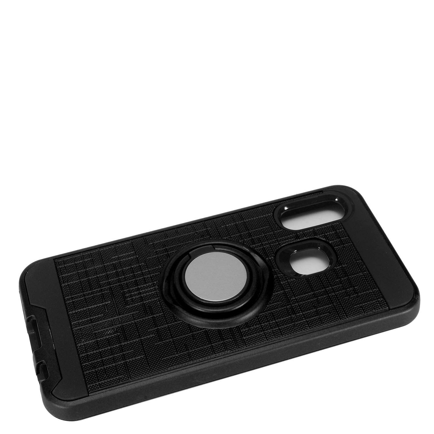 Z-GEN Samsung Galaxy A10e SM-A102 Hybrid Phone Case with Ring Stand - Shockproof Protective Cover for A10e (RS2 Black) - Perfect for Work, Travel & Everyday Use