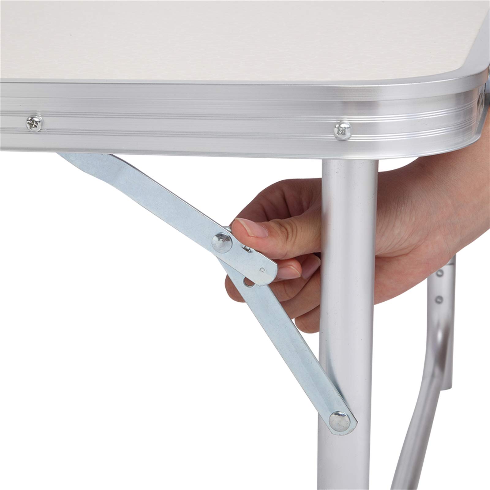 VERYKE Folding Camping Table - Lightweight Portable Outdoor Picnic Table with Adjustable Height (35.43