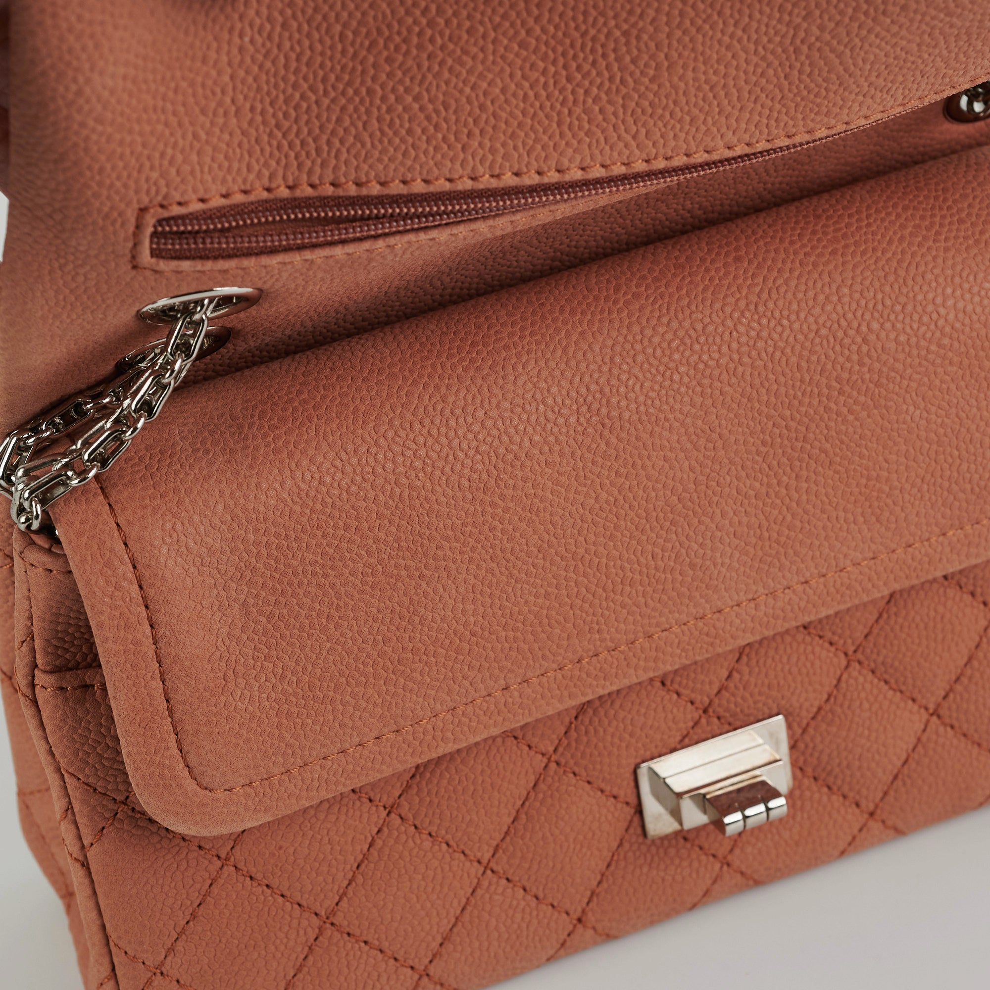 Chanel 2.55 Reissue 226 Handbag in Nubuck Caviar Leather Terracotta Color - Luxury Crossbody Bag for Women, Perfect for Date Night & Special Occasions