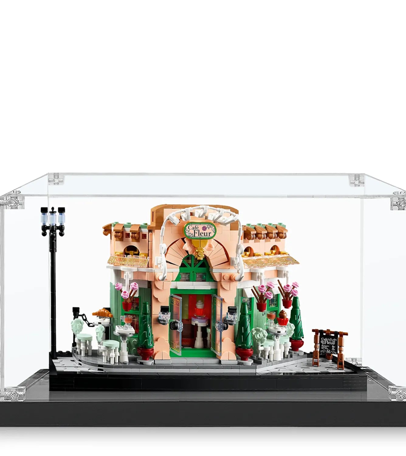 LEGO® Icons French Café 10362 Display Case - Premium Acrylic Showcase for LEGO Sets - Perfect for Home Decor, Office Display & Collector's Showcase
