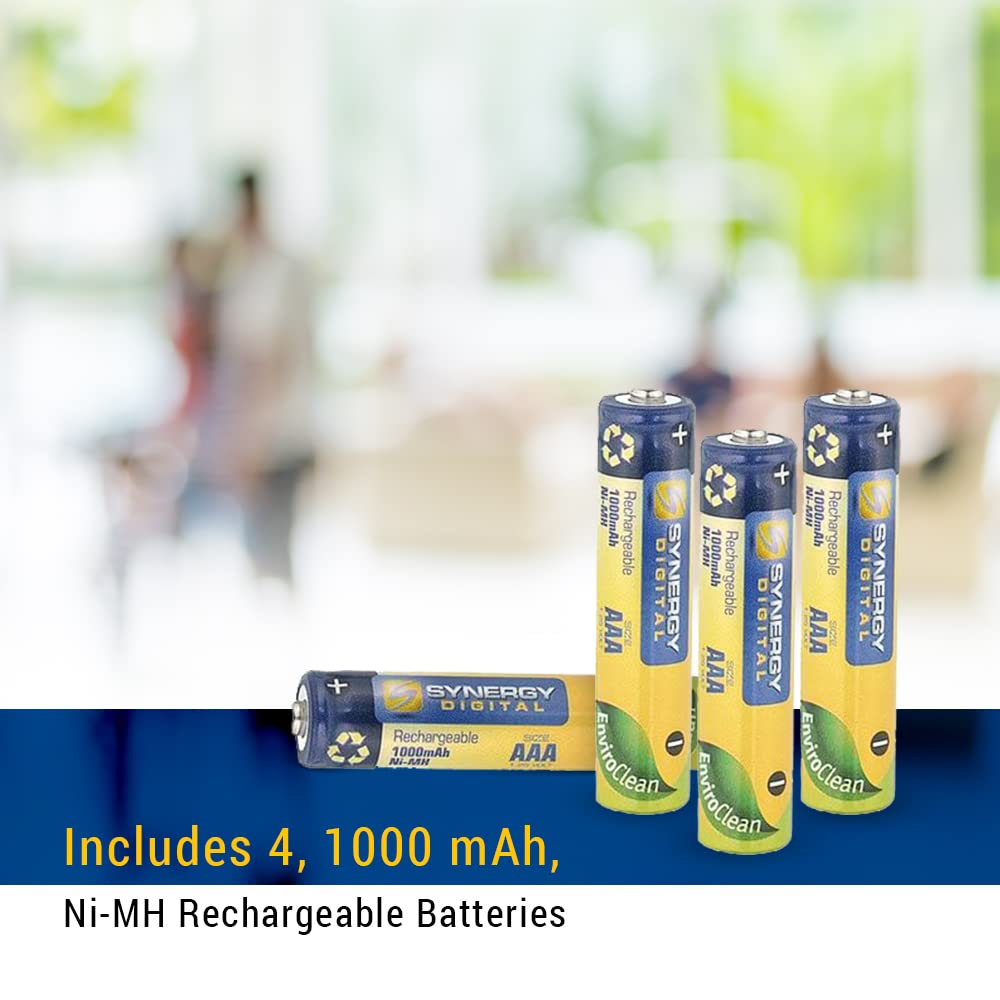 Synergy Digital Baby Monitor Battery for Angelcare AC401 - Ni-MH AAA 1000mAh Rechargeable - Perfect for Nighttime Monitoring