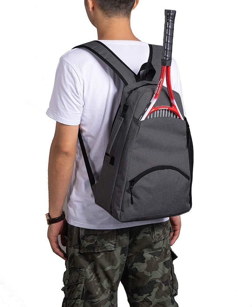 **QCWN 2 Tennis Backpack for Men & Women – Durable Waterproof Racquet Bag for Tennis, Pickleball & Badminton – Holds Rackets, Balls & Paddles – Perfect for Courts, Gyms & Travel**
