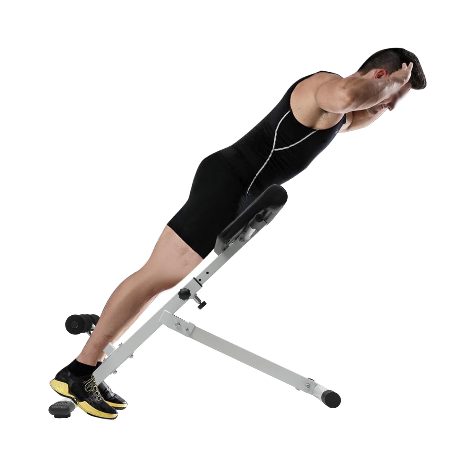 Adjustable Folding Hyperextension Bench Roman Chair - 39-45