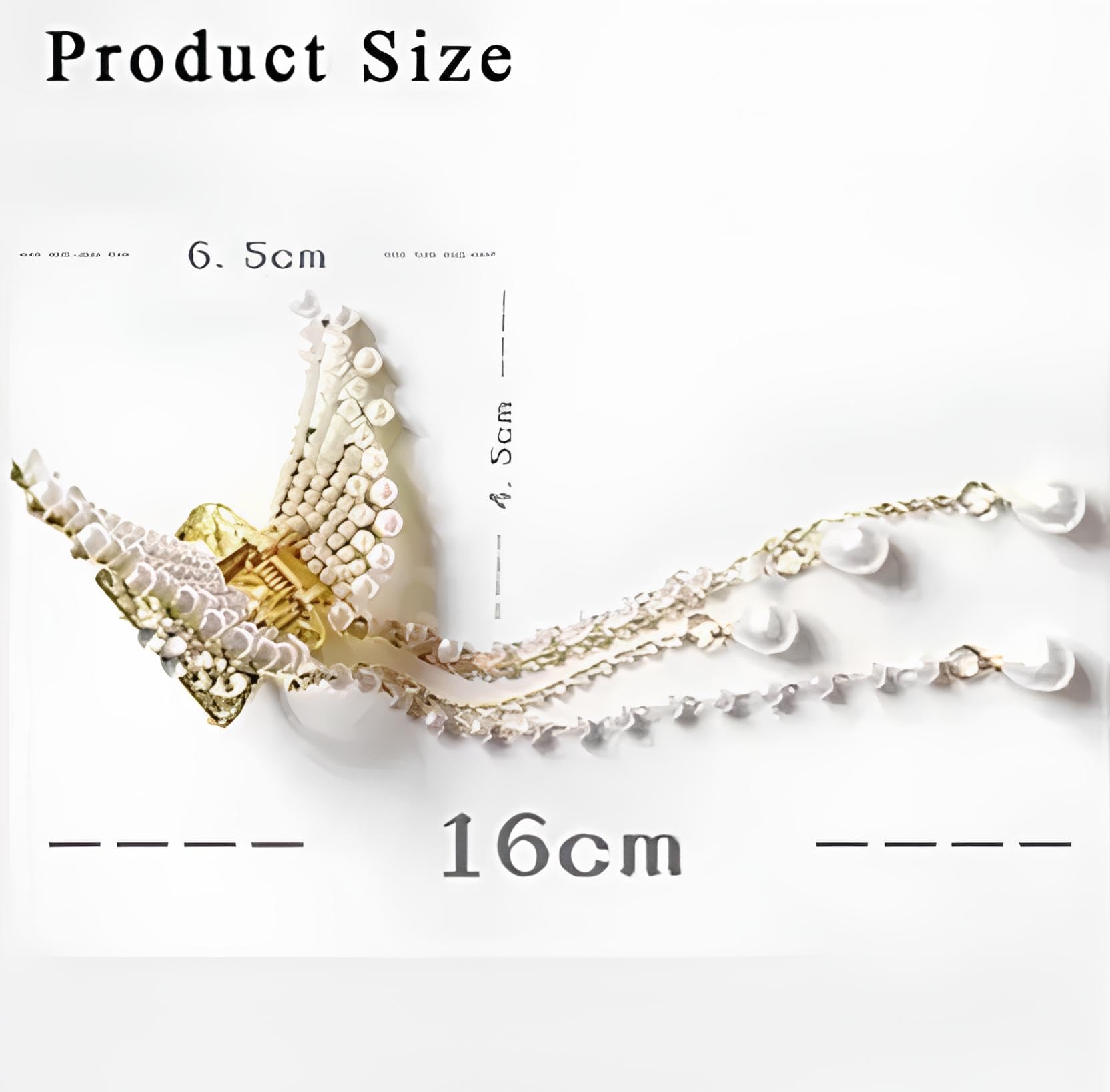 Korean Butterfly Hair Clips with Crystal Pearls & Tassels - Elegant Hair Accessories for Women, Shiny Hair Pins for Birthday Parties, Weddings & Daily Fashion