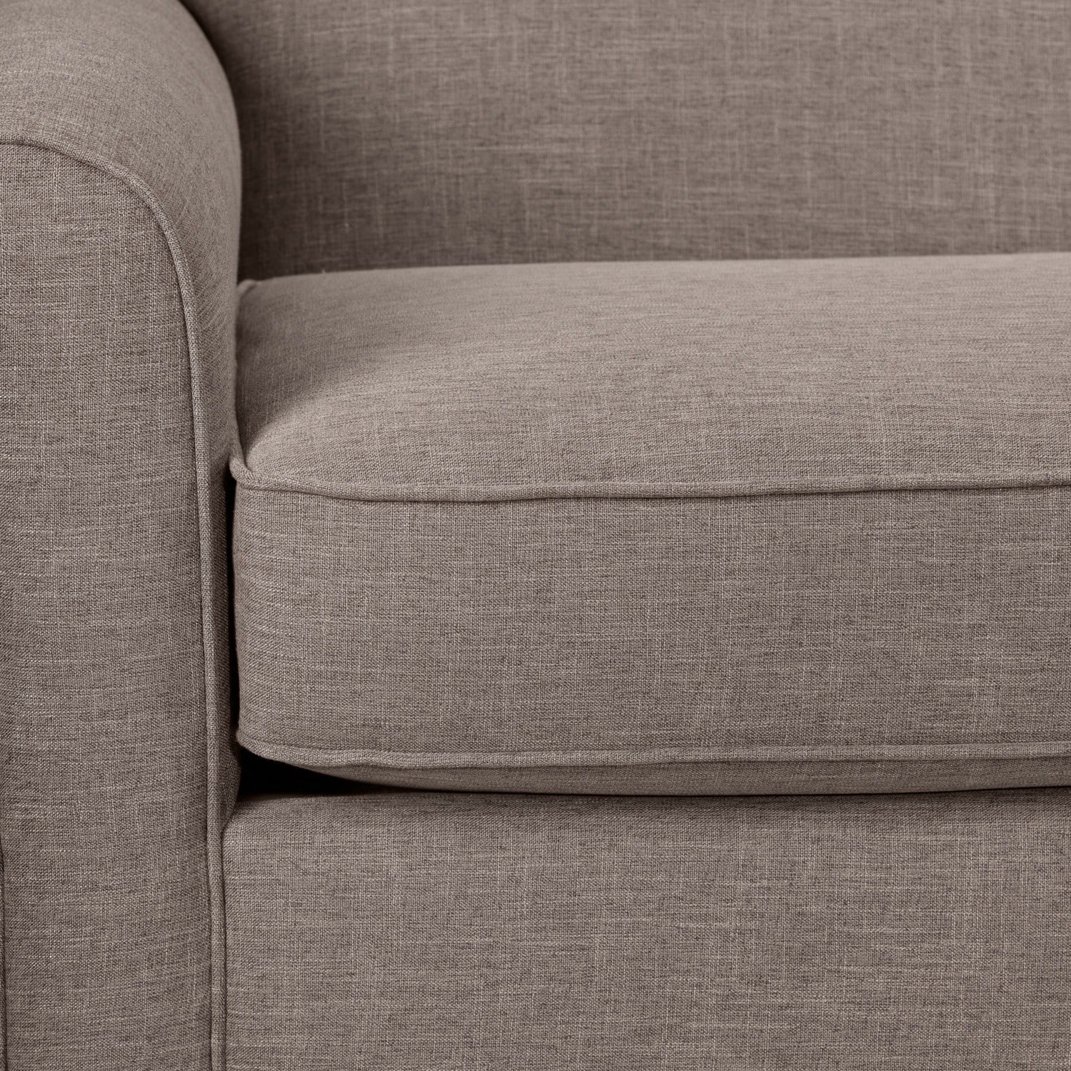 Ashford Loveseat Sofa - Modern Stone Fabric Upholstery for Living Room, Lounge & Small Spaces - Comfortable 2-Seater Couch for Apartments and Cozy Home Decor