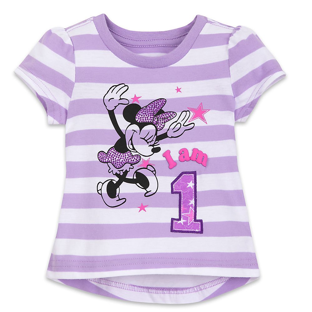Disney Minnie Mouse Birthday T-Shirt for Girls - Cute Cotton Top for Birthday Parties & Celebrations