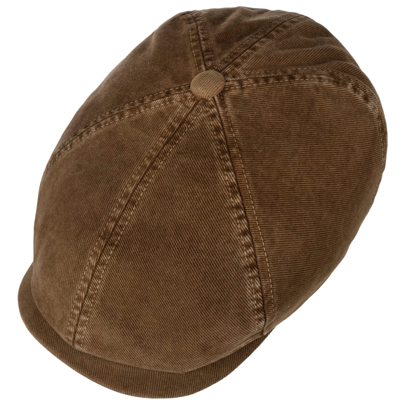 Stetson Soft Cotton 6-Panel Flat Cap for Men - Breathable & Comfortable Summer Hat for Outdoor Activities, Golf, Fishing, and Casual Wear