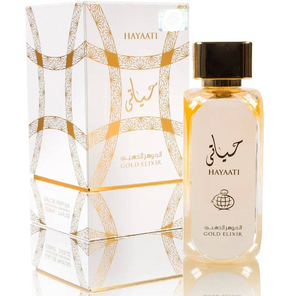 Hayaati Gold Elixir Eau de Parfum - 100ml Luxury Perfume for Women, Long-Lasting Floral Scent, Perfect for Evening Events & Romantic Occasions