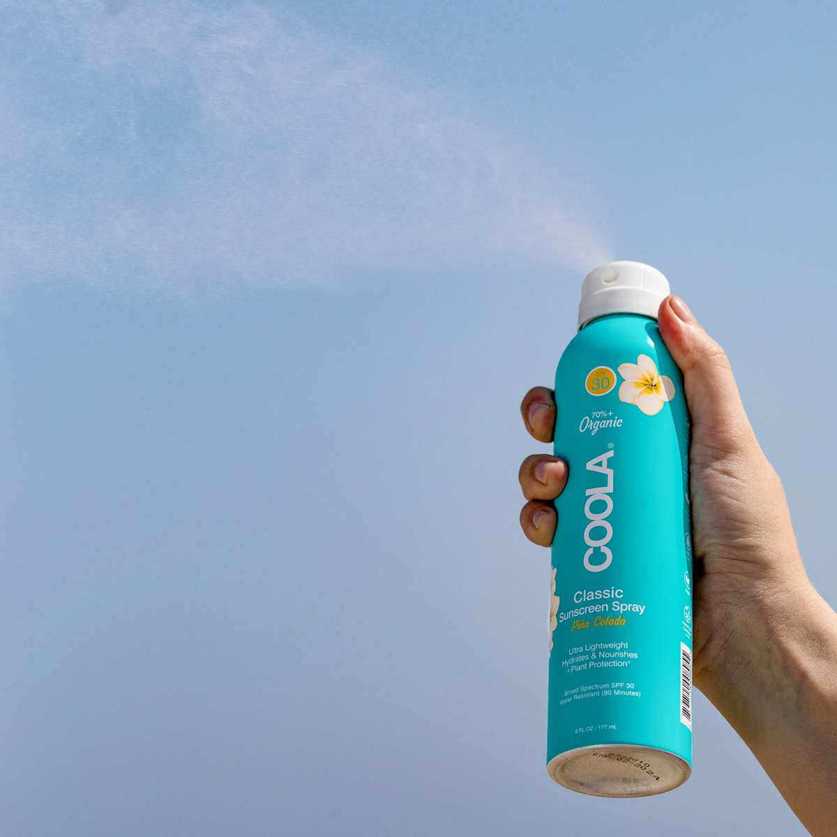 Organic SPF 30 Sunscreen Spray - Natural & Classic Body Sun Protection for Face & Body | Perfect for Beach, Pool & Outdoor Activities
