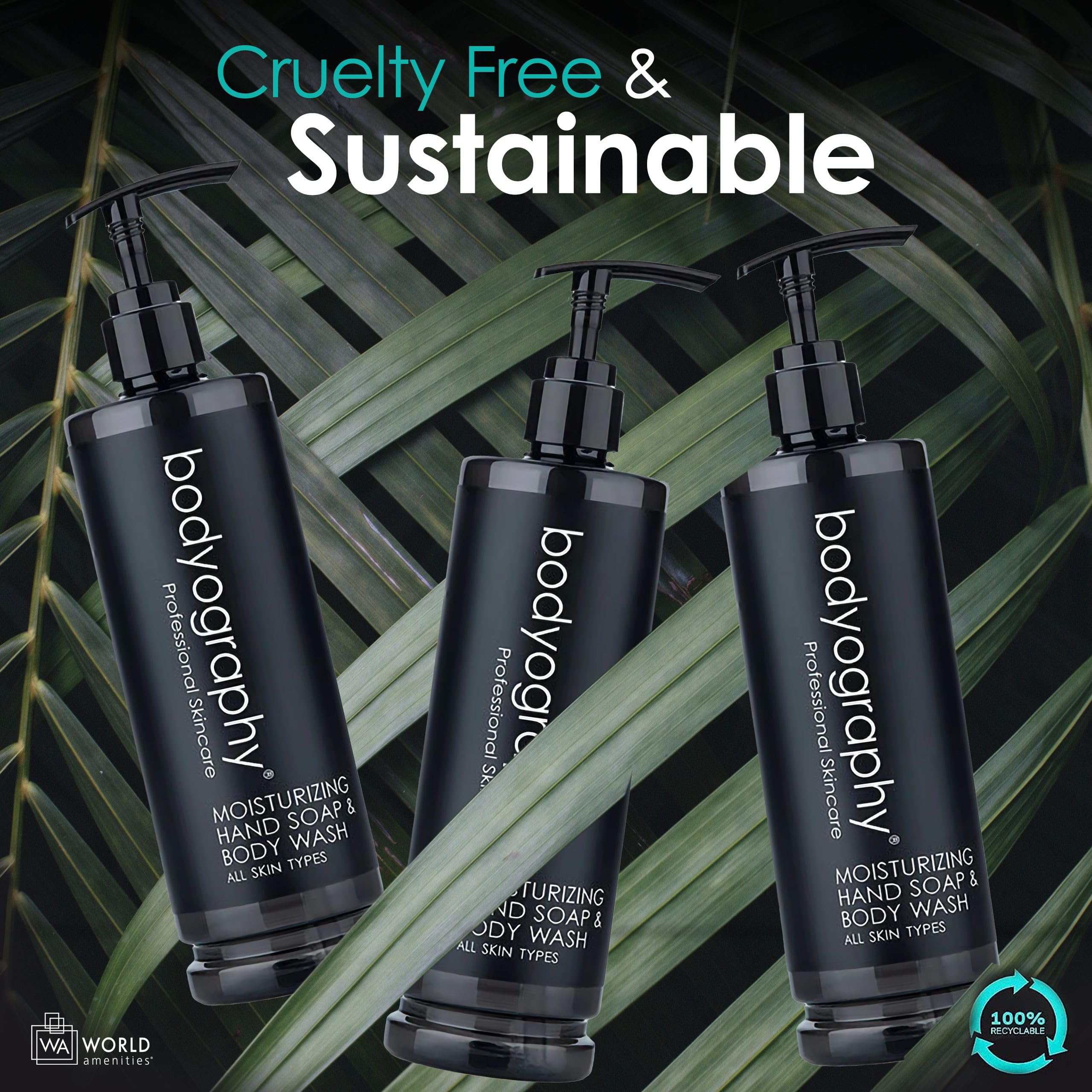Bodyography Luxury Hand Soap & Body Wash - Deep Moisturizing Liquid Hand Soap for Dry Skin | Hydrating & Nourishing Formula | Perfect for Home, Spa & Travel Use