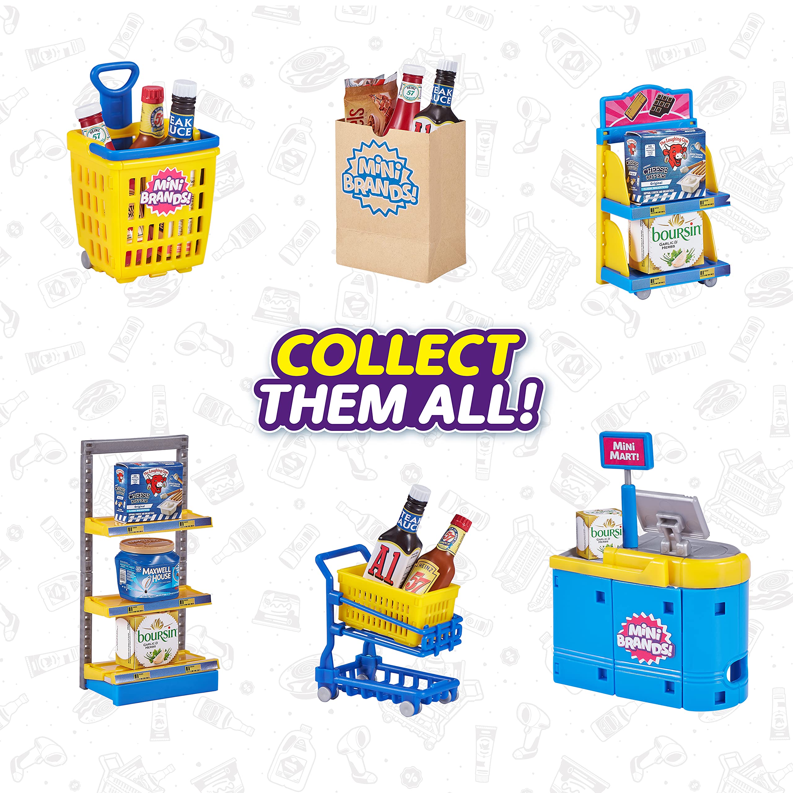 ZURU 5 Surprise Mini Brands Series 2 Collector's Kit - 3 Mystery Capsules + Exclusive Collector's Case with Real Miniature Brands - Amazon Exclusive Toy for Kids Gift & Collectible Display
