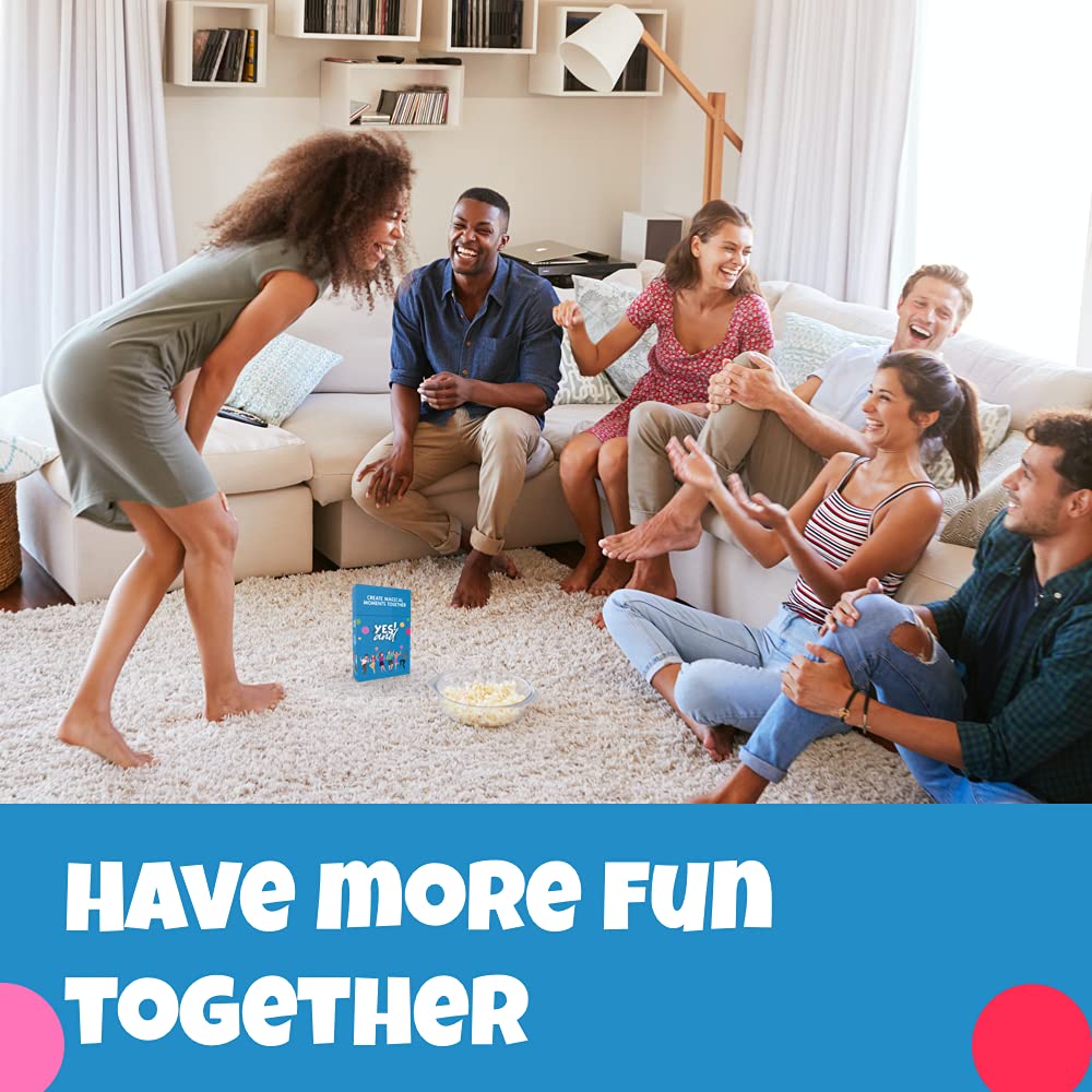 Yes And: Improv Comedy Card Game - Fun Family-Friendly Party Game for Adults, Teens & Kids | Perfect for Game Nights, Team Building & Icebreaker Activities