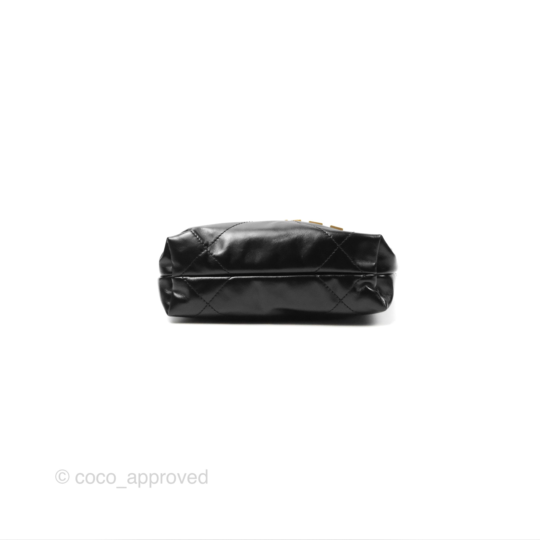 Chanel 22 Mini Bag Black Crumpled Calfskin Leather Crossbody Purse for Women | Luxury Designer Handbag for Date Night, Parties & Everyday Use