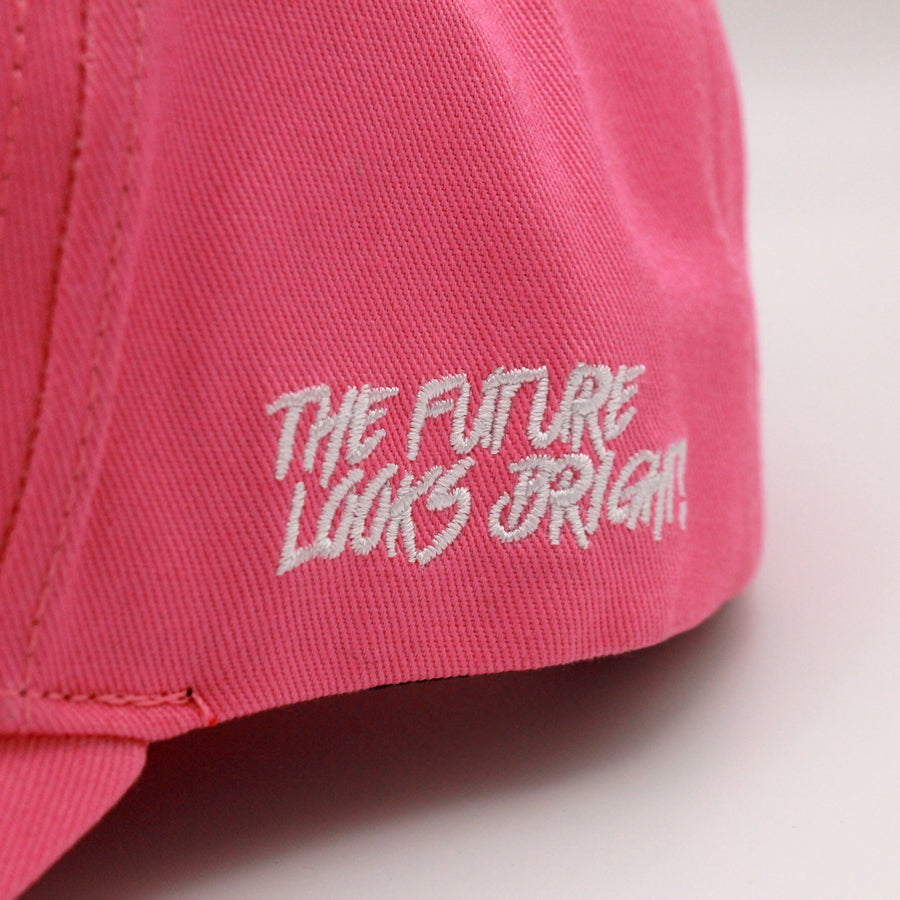 Women's VT Shield Logo Snapback Hat - Bright Pink Adjustable Baseball Cap for Casual Wear, Sports & Outdoor Activities