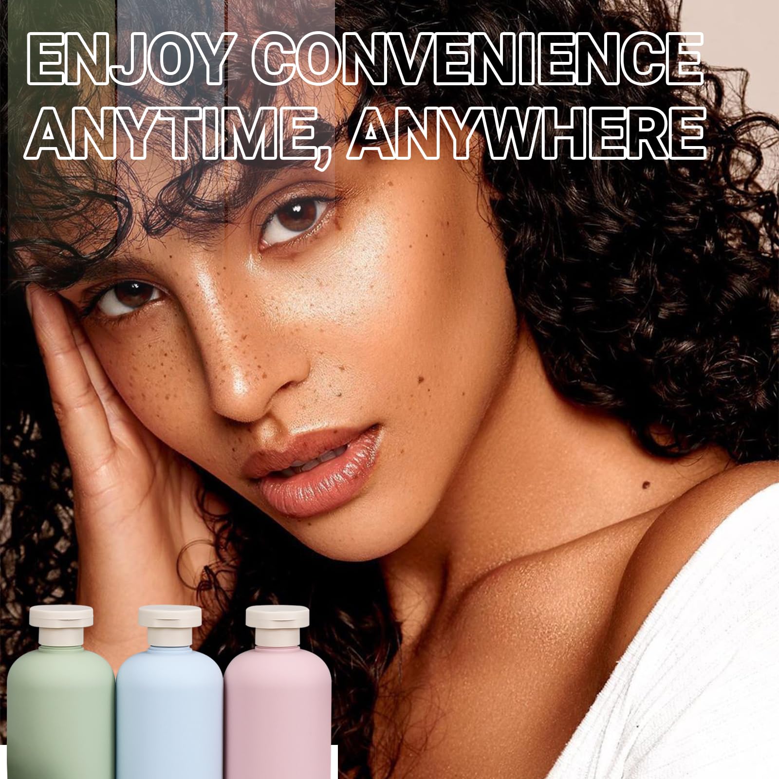 8.8oz 3-Pack Refillable Travel Shampoo & Conditioner Bottles with Flip Top Lids - Leak-Proof TSA Approved Toiletries Containers for Airplane, Gym, Camping & Vacation Essentials