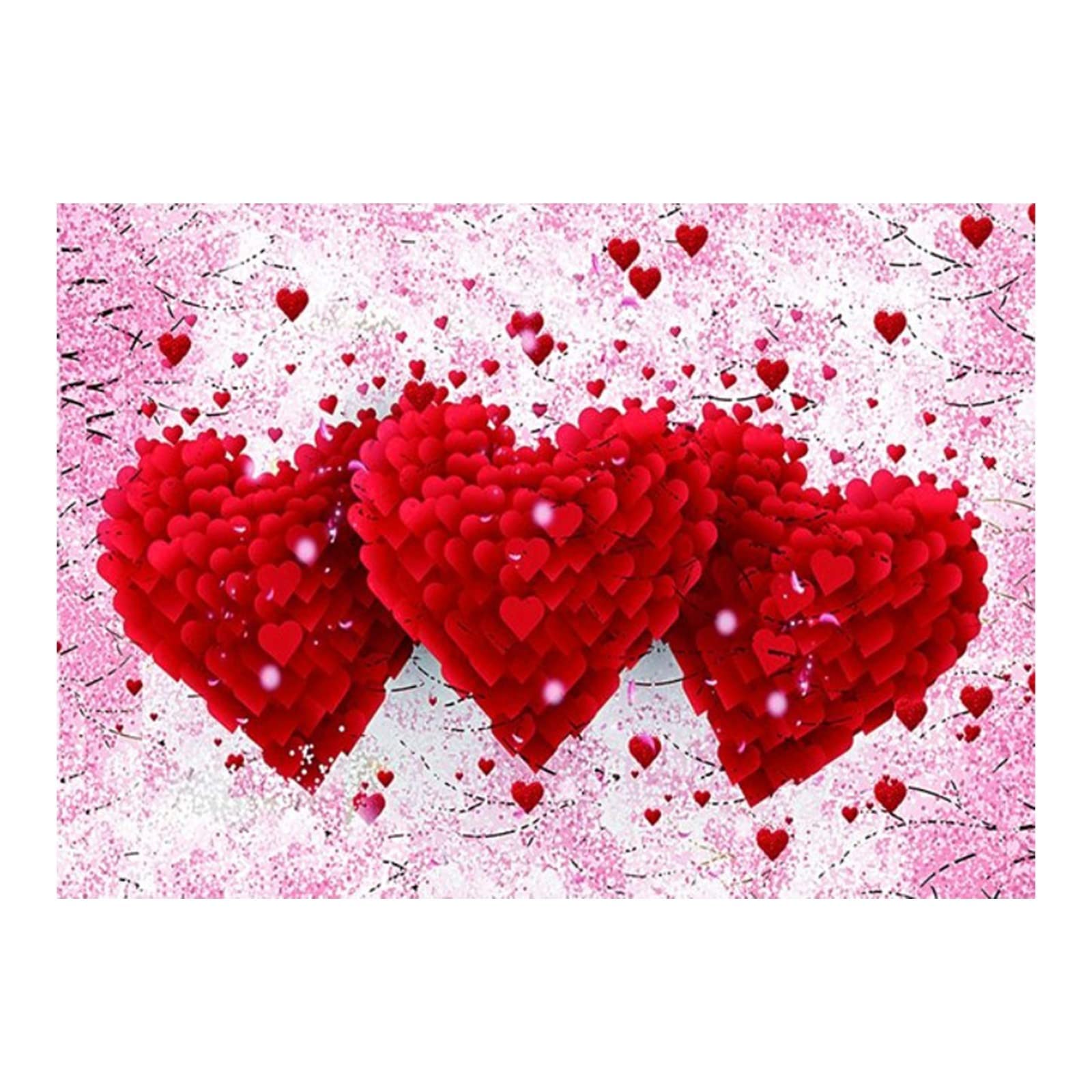 300 Piece Wooden Jigsaw Puzzle for Adults & Kids - Valentine's Day Gift, Heart-Shaped Puzzle for Family Relaxation & Home Wall Decor - Perfect for Stress Relief, Family Bonding, and Home Decoration