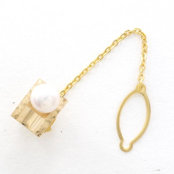 18K Yellow Gold Alloy Pearl Brooch - Elegant Vintage Pearl Pin for Women - Perfect for Weddings, Parties & Formal Occasions