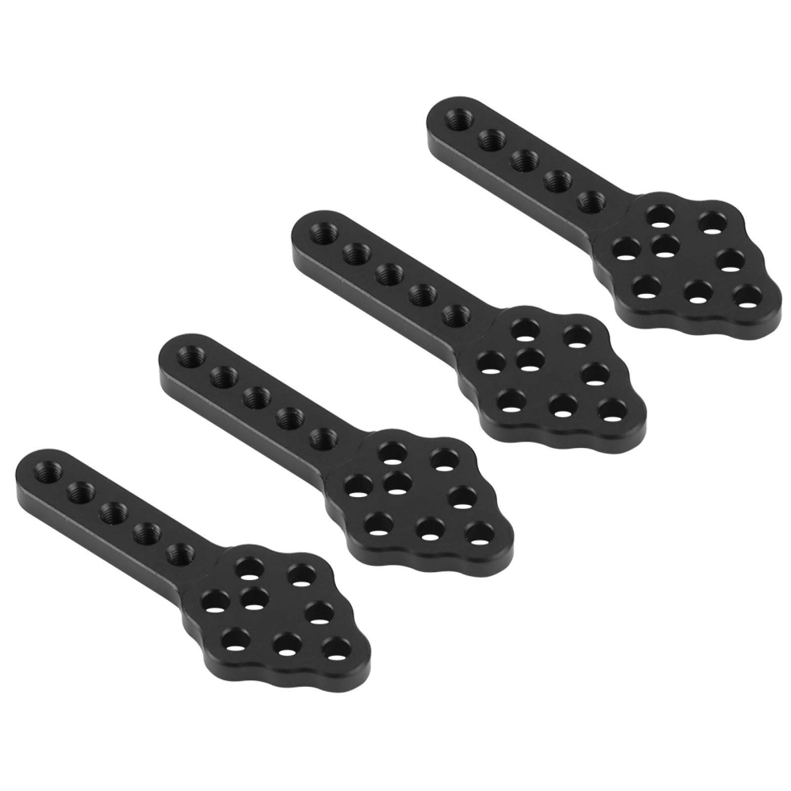 Xinde 2 Colors Shock Mounts - Adjustable 51mm Metal Replacement Parts for 1/10 RC Crawler & RC Car Repair (Black) - Perfect for Off-Road Adventures & DIY RC Vehicle Maintenance