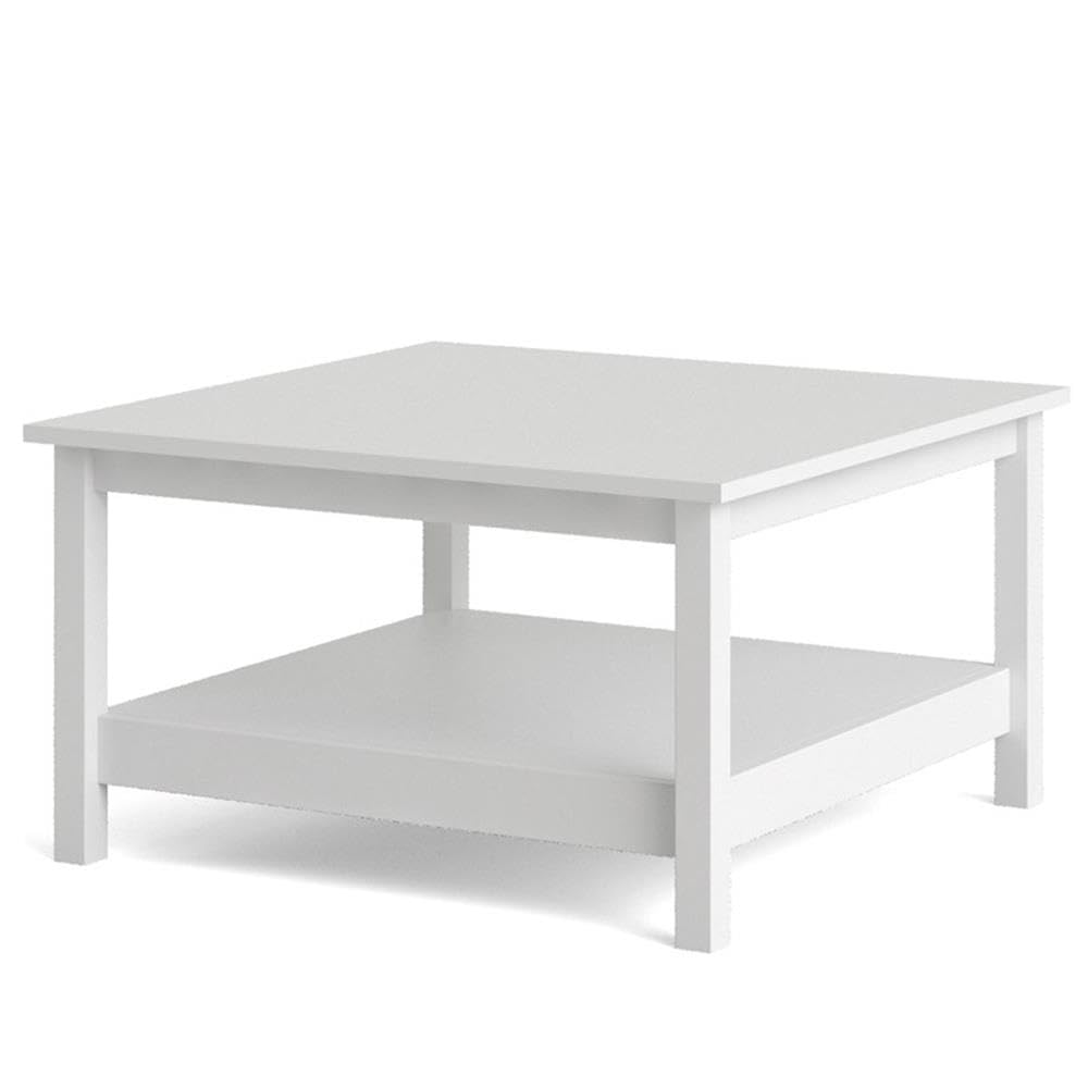 Tvilum White Madrid Coffee Table - Modern Scandinavian Design for Living Room, Lounge & Office - Durable & Stylish Home Decor
